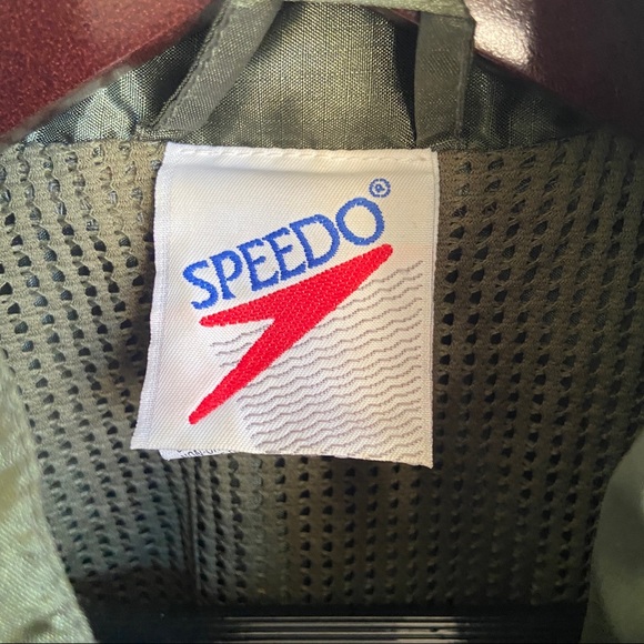 VINTAGE SPEEDO • Windbreaker Jacket Green XS - Picture 9 of 12